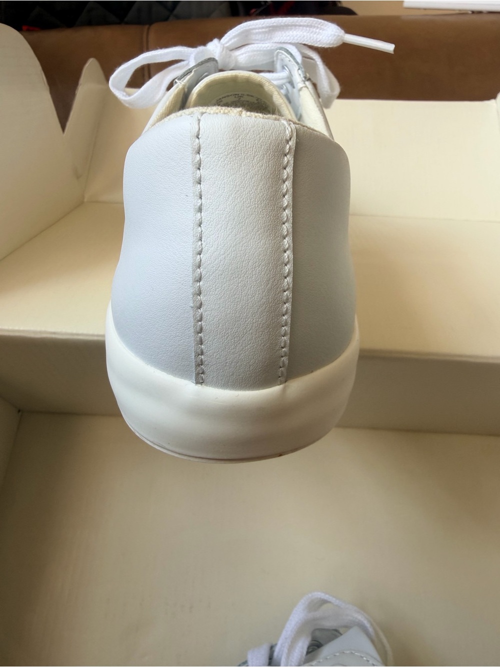 Ralph Lauren White Low-Top Lace-Up Sneakers - Picture 2 of 7